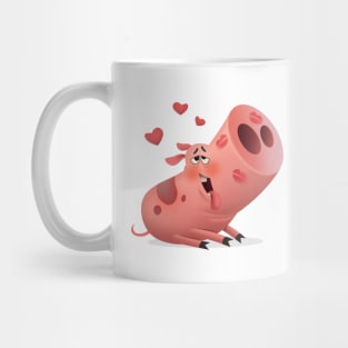 Pig in love Mug